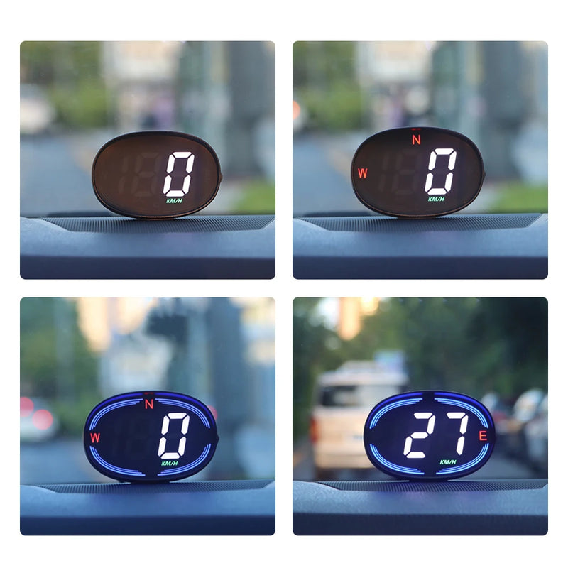 KWHUD H2 Head-Up Display – GPS Digital Speedometer for Cars