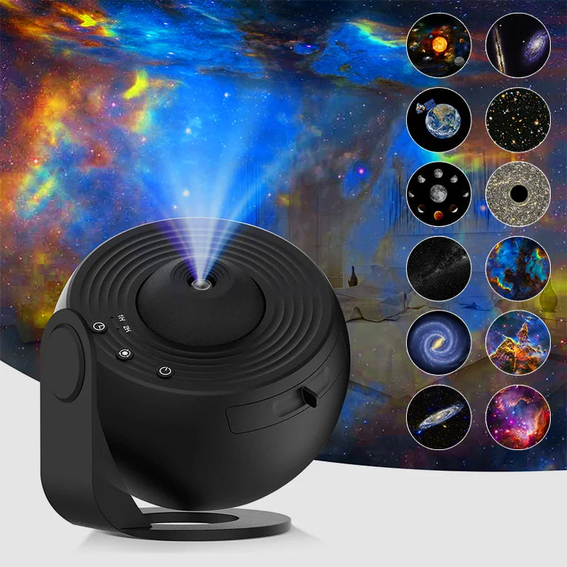 Starry Sky Projector – Night Light, 360° Rotation, Planetarium Lamp for Bedroom