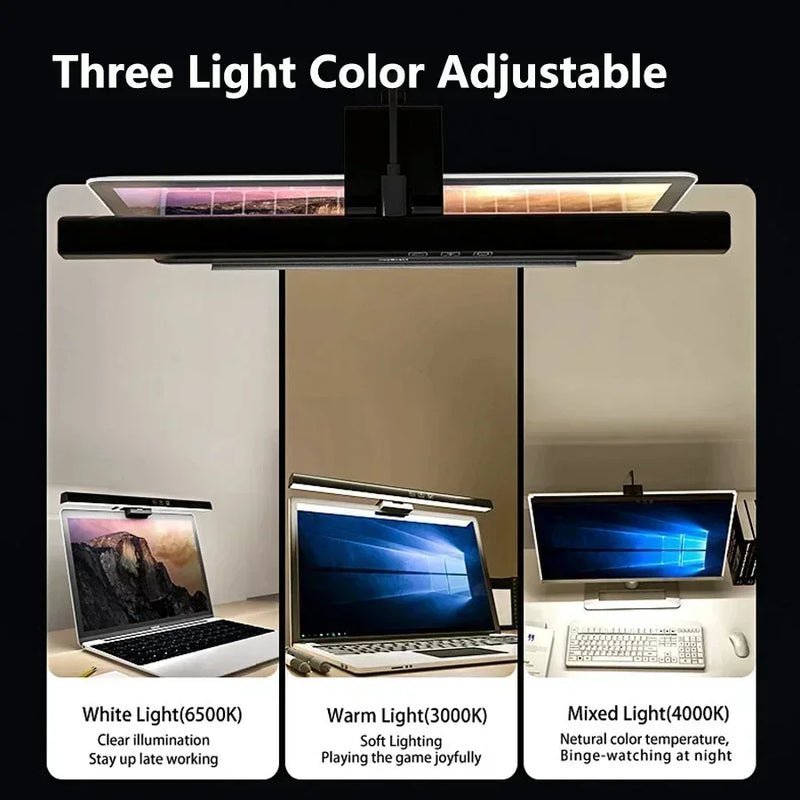 LED Monitor Bar Light – 33cm/50cm Dimmable USB Desk Lamp