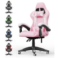 Ergonomic Gaming Chair with Lumbar Cushion + Headrest – Height Adjustable for Girls & Boys