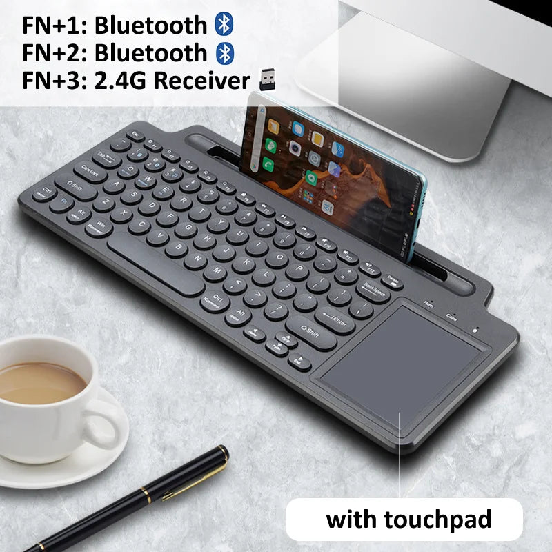 Bluetooth Keyboard & Mouse – Wireless Set for Android, iOS & PC