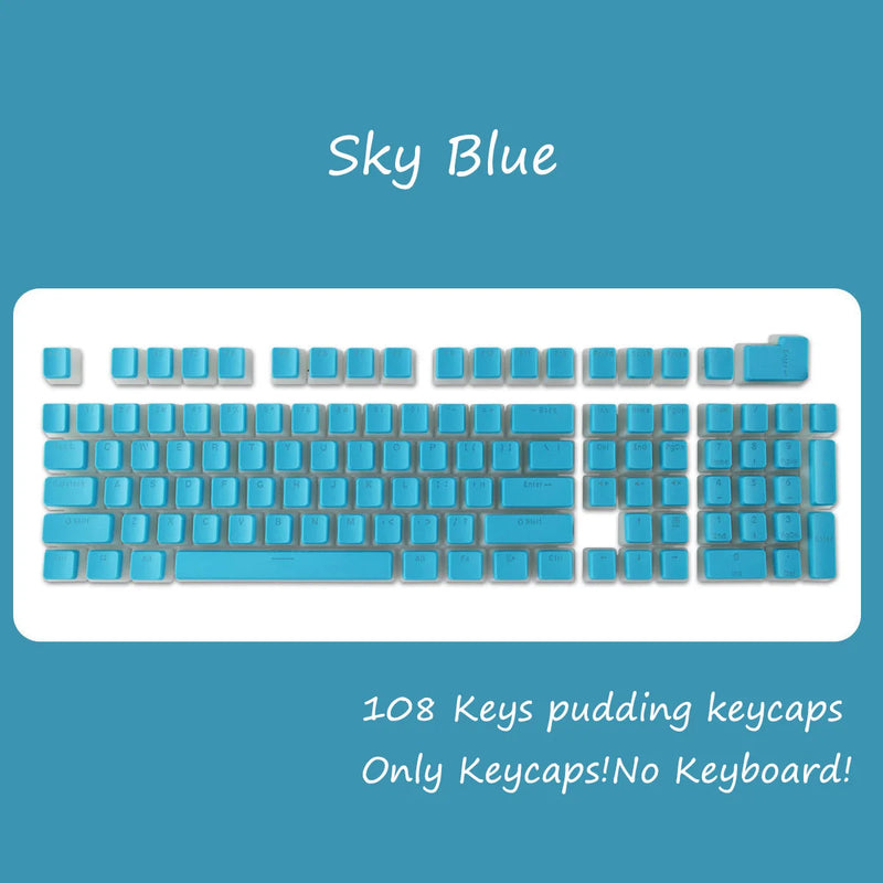 OEM PBT Keycaps – 108-Keys Backlit Set for Cherry MX Switches