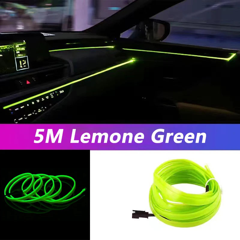 Car Interior LED Strip Light Neon EL Wiring