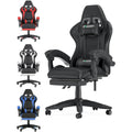 Ergonomic Gaming Chair with Footrest – Adjustable Height, Lumbar Cushion & Headrest