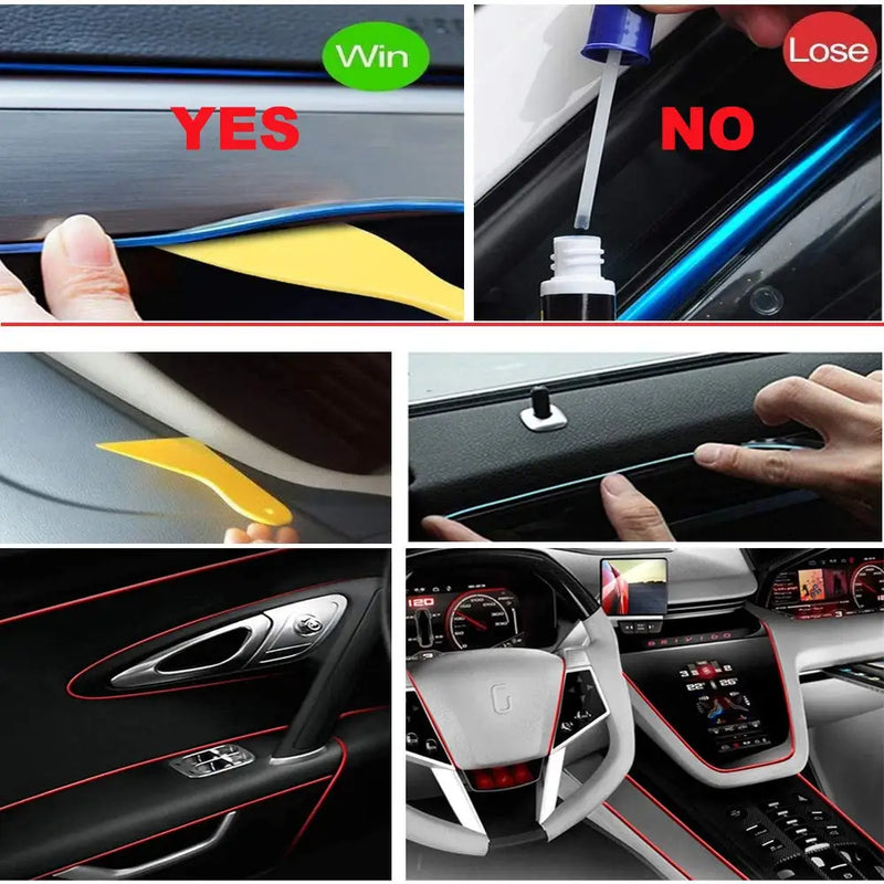 Car Interior LED Strip Light Neon EL Wiring