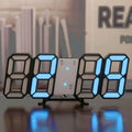 3D LED Digital Wall Clock – Adjustable Night Mode & Modern Room Decor