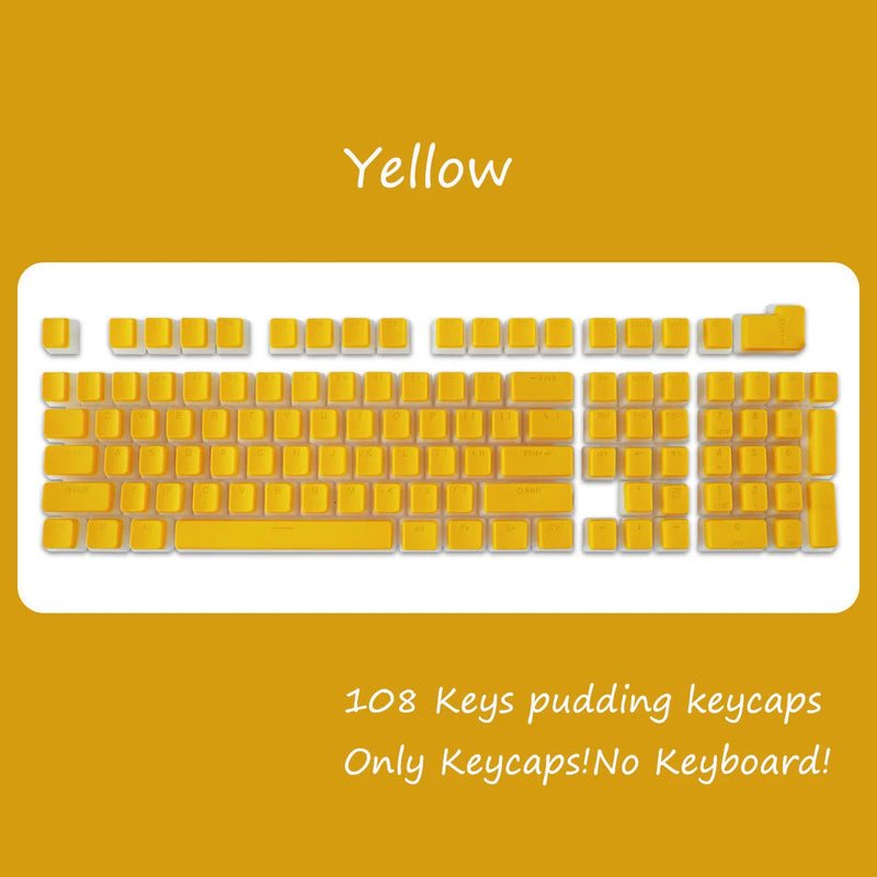 OEM PBT Keycaps – 108-Keys Backlit Set for Cherry MX Switches