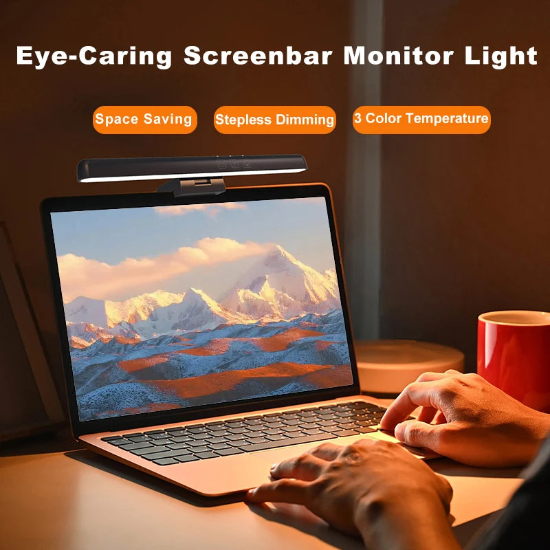 Screen Hanging LED Light – Eye-Care Desk Lamp for Learning, Reading & Work