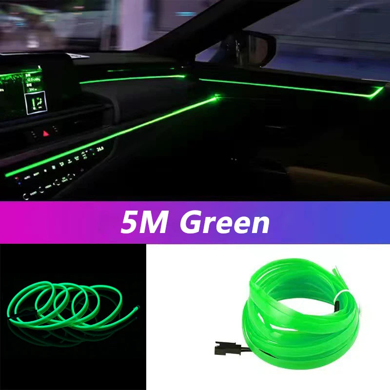 Car Interior LED Strip Light Neon EL Wiring