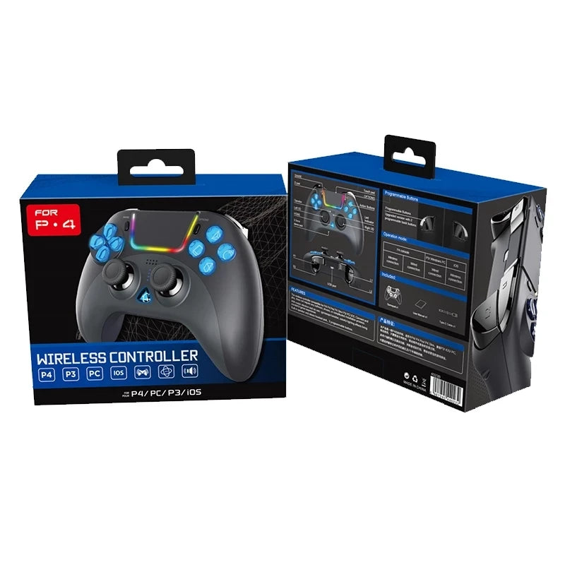 AceGamer Lightning Wireless Controller for PS4 – USB-C, Dual Motors, 6-Axis Gyro