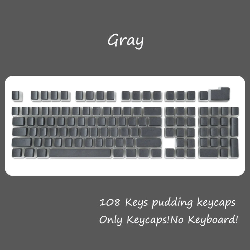 OEM PBT Keycaps – 108-Keys Backlit Set for Cherry MX Switches