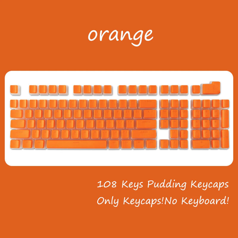 OEM PBT Keycaps – 108-Keys Backlit Set for Cherry MX Switches