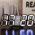 3D LED Digital Wall Clock – Adjustable Night Mode & Modern Room Decor