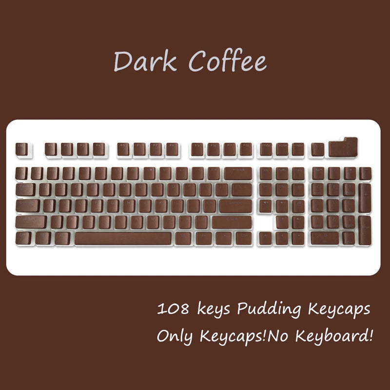 OEM PBT Keycaps – 108-Keys Backlit Set for Cherry MX Switches