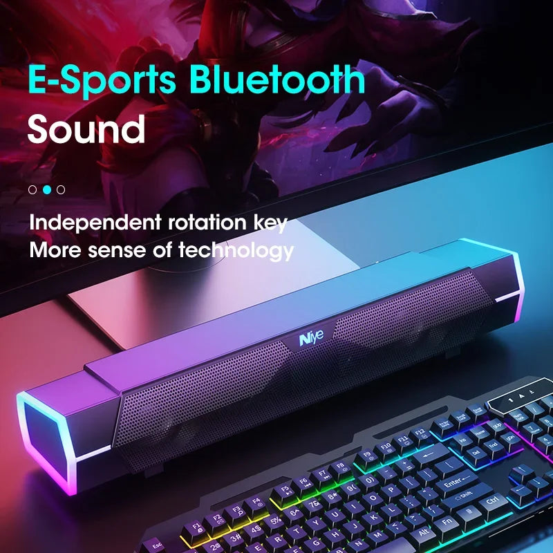 4D Computer Speakers Bluetooth 5.0 Soundbar