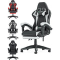 Ergonomic Gaming Chair with Footrest – Adjustable Height, Lumbar Cushion & Headrest