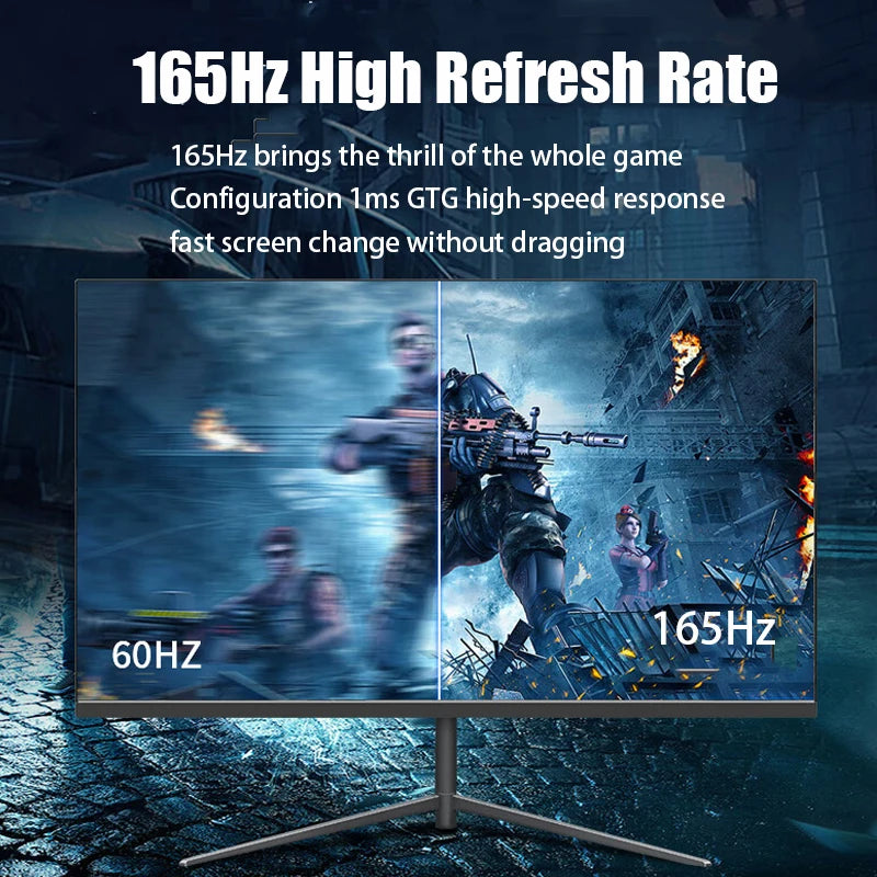 24-inch 1K 165Hz Curved Gaming Monitor – 144Hz, 1MS VA FHD, 300cd/m², Built-in Speaker, DP