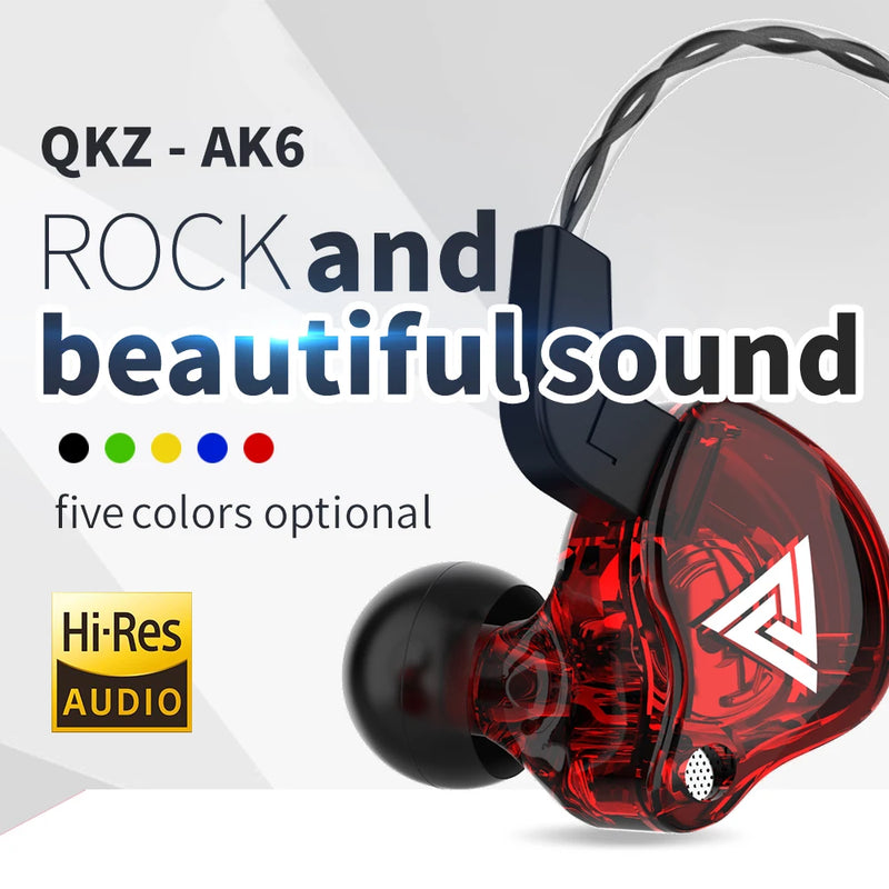 QKZ AK6 Wired Headset – Immersive Sound for Gamers