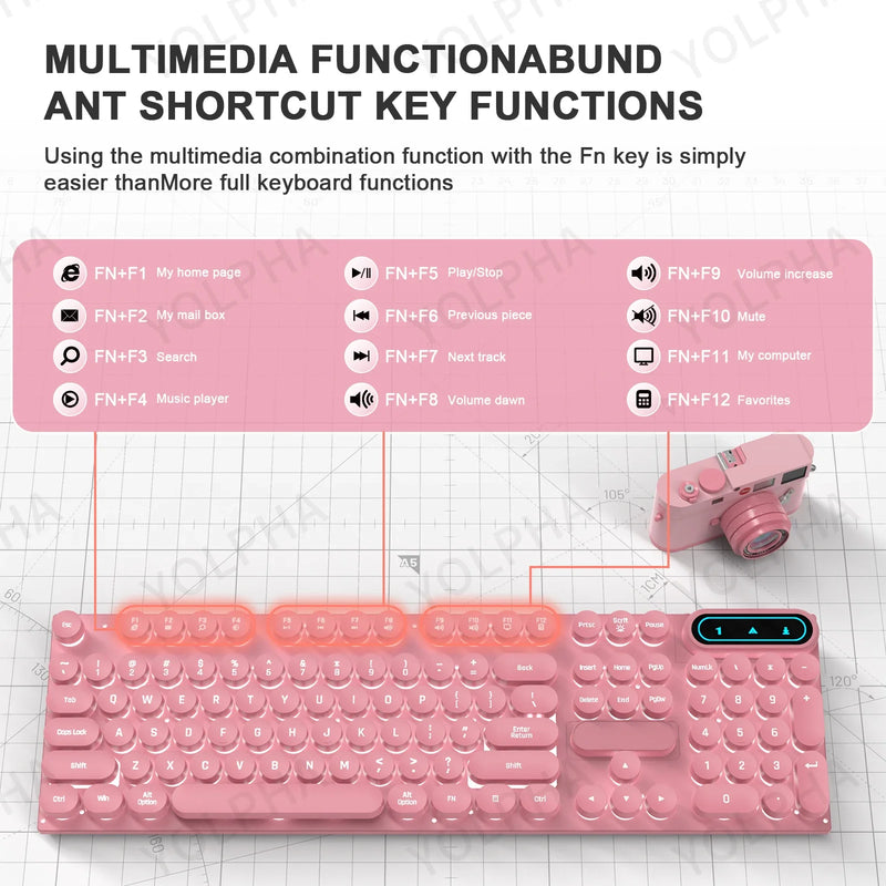 RGB Backlit Wired Gaming Keyboard – 104 Keys, Ergonomic Design