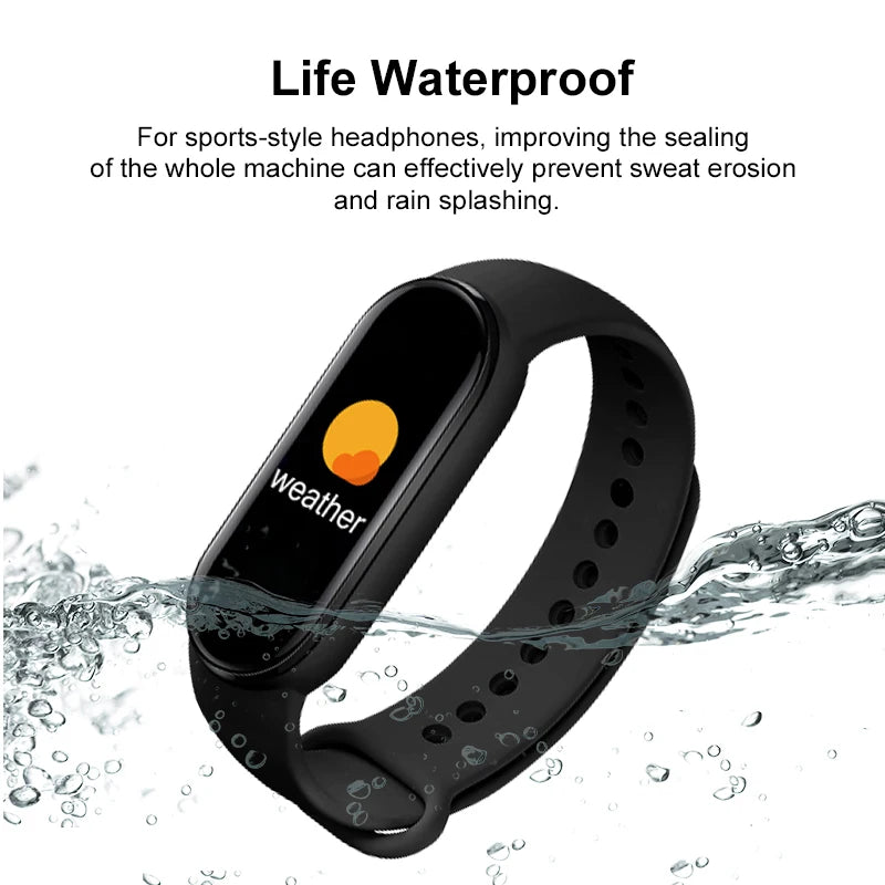 M6 Sports Smart Band – Waterproof Bracelet with Health Tracking